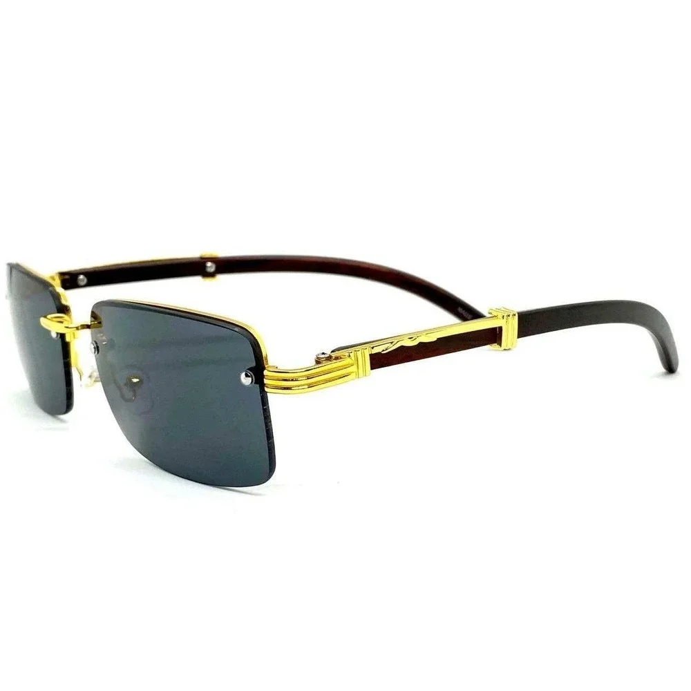 Small Frame Men Sunglasses UV400‎ Protection Outdoor Driving Wear Hip Hop Music